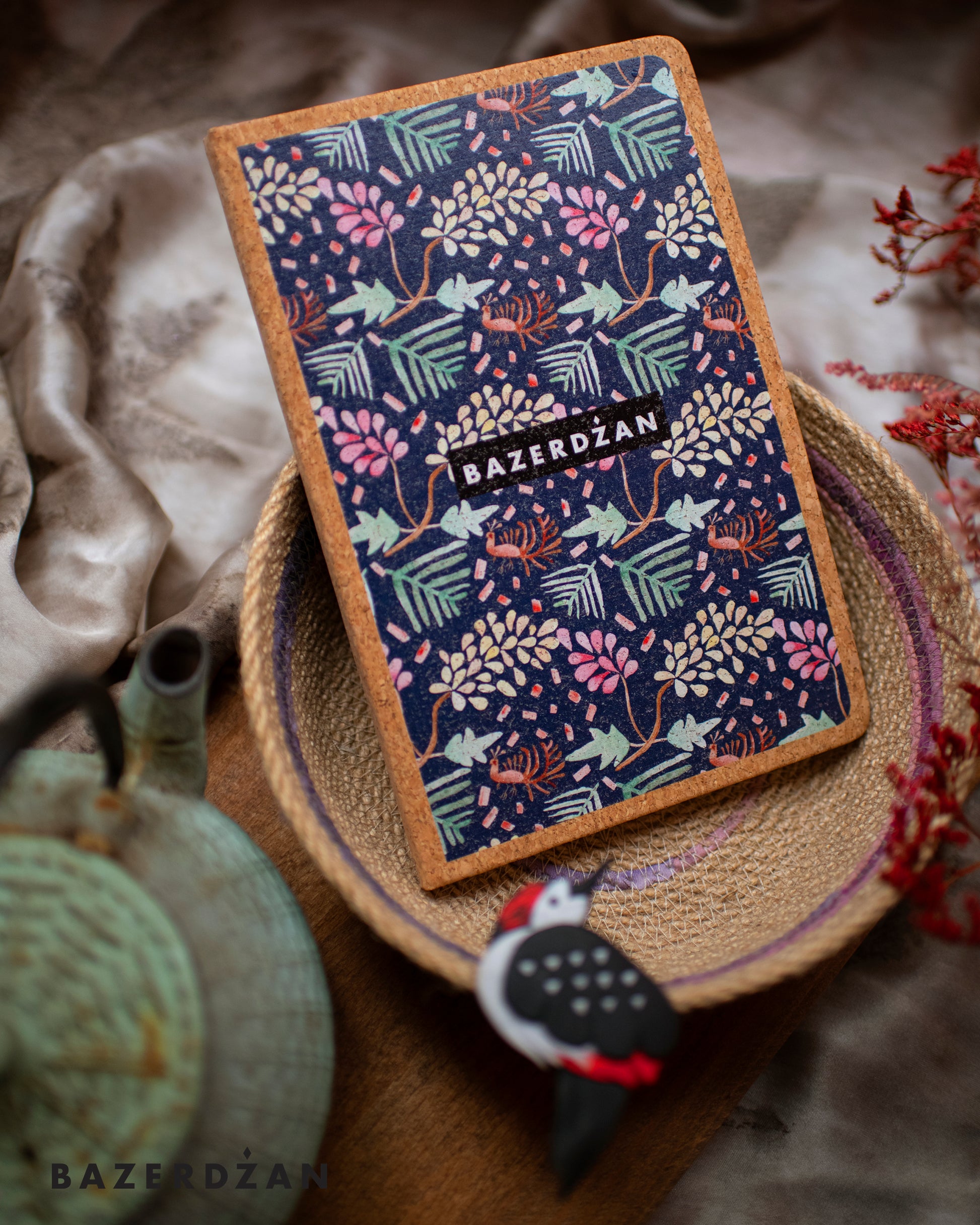 "Traditional Bosnian embroidery" Notebook (Cork) - Bazerdzan