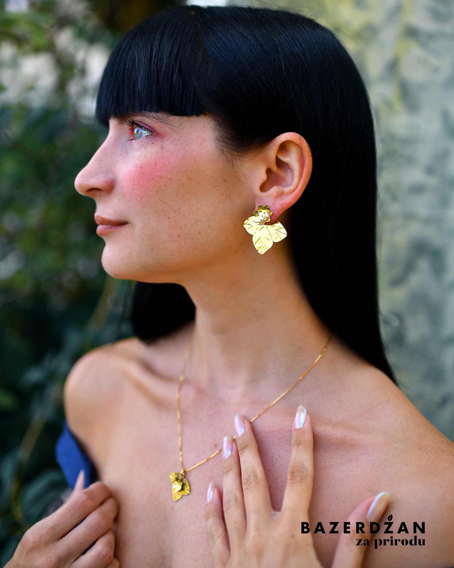 "Hepatica Nobilis" Earrings by Natasha Rubis