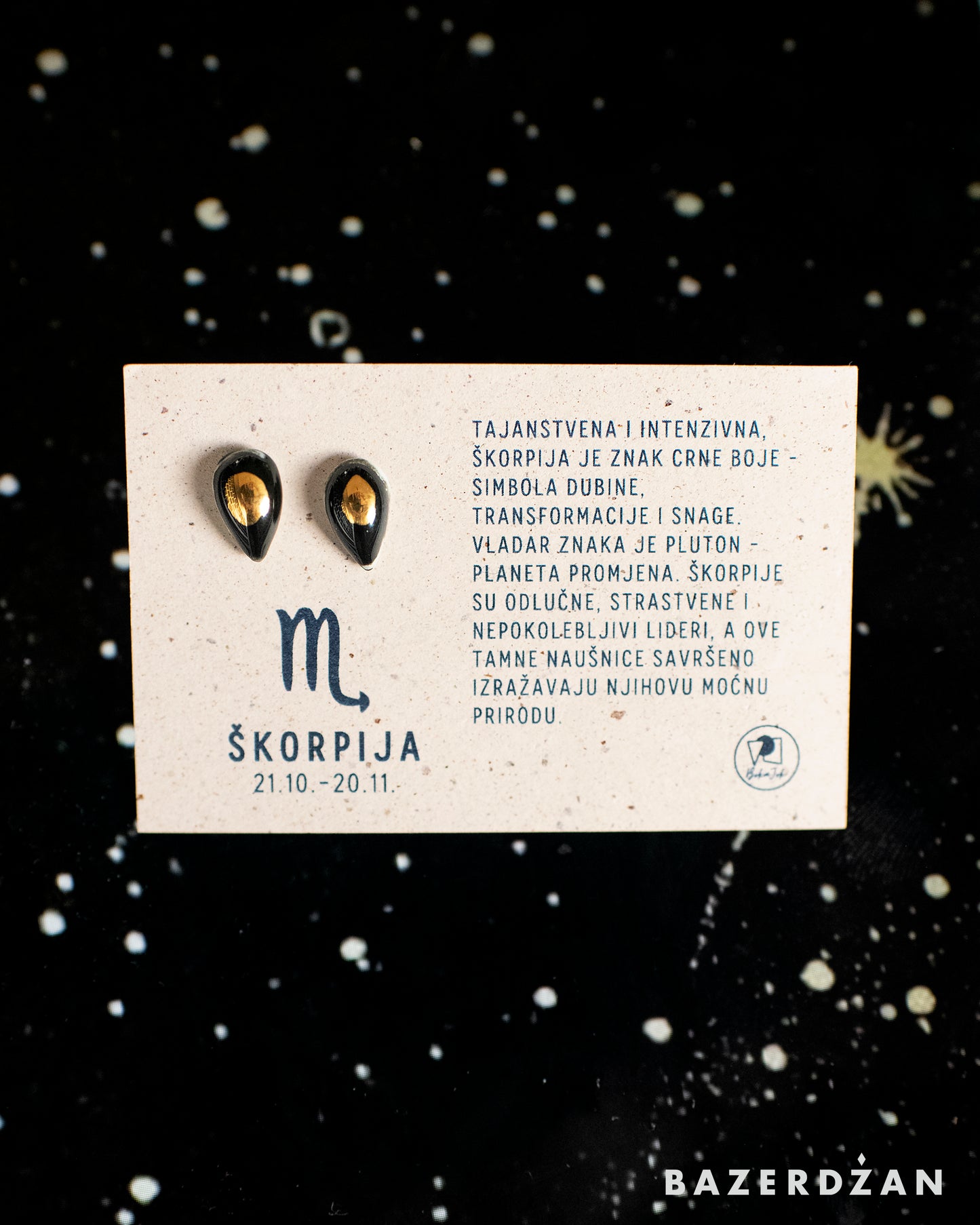 Zodiac Ceramic Earrings