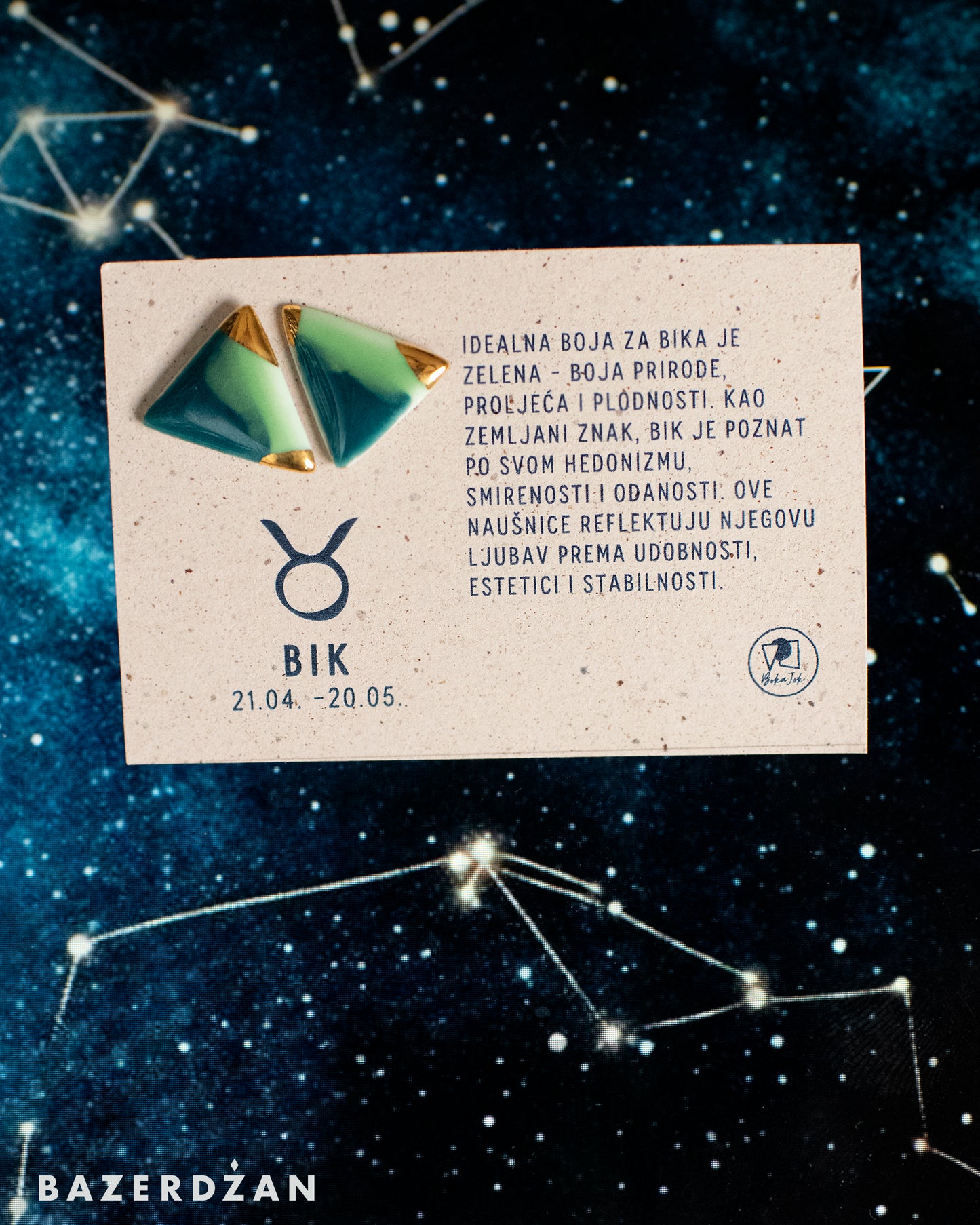 Zodiac Ceramic Earrings