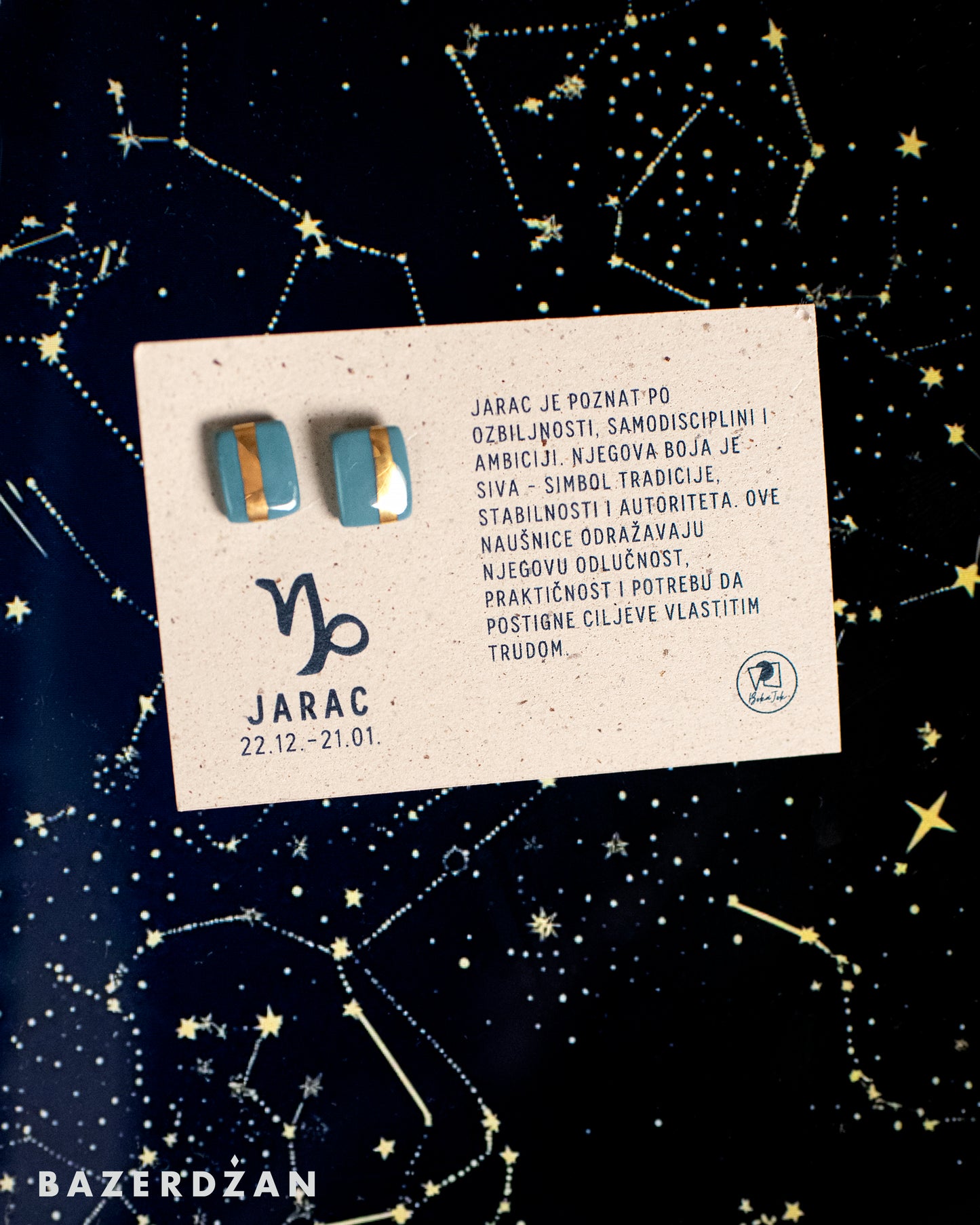 Zodiac Ceramic Earrings