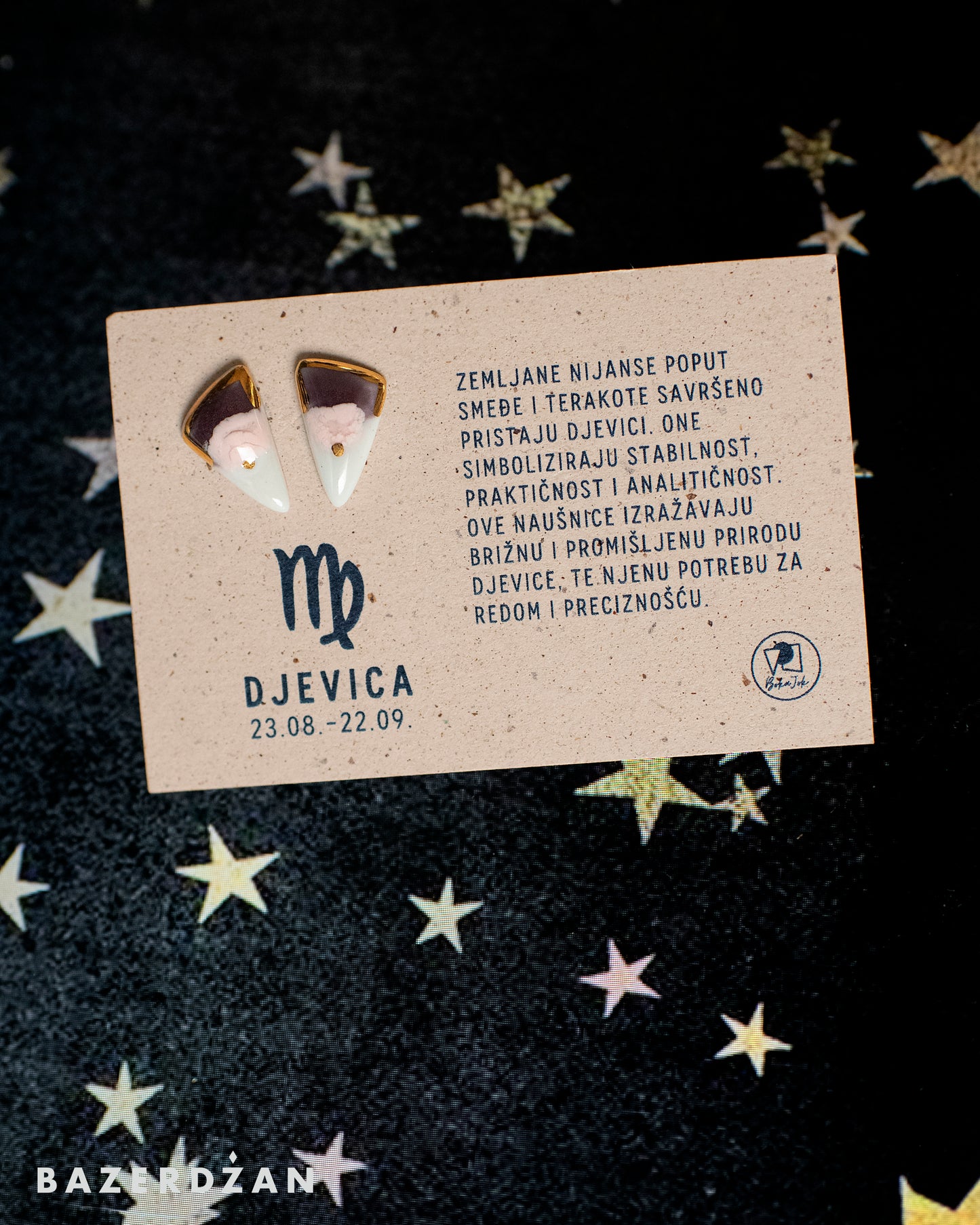 Zodiac Ceramic Earrings