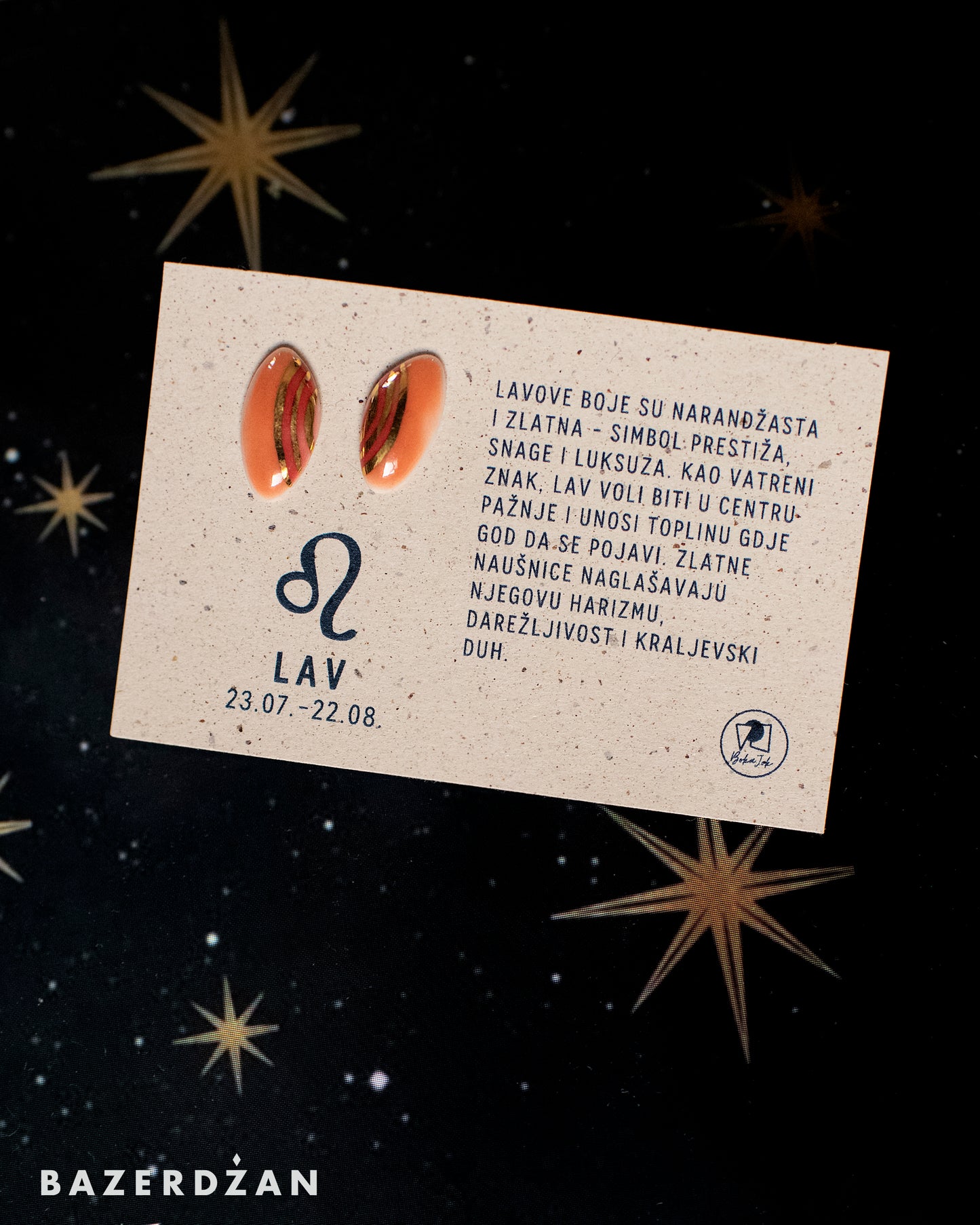 Zodiac Ceramic Earrings