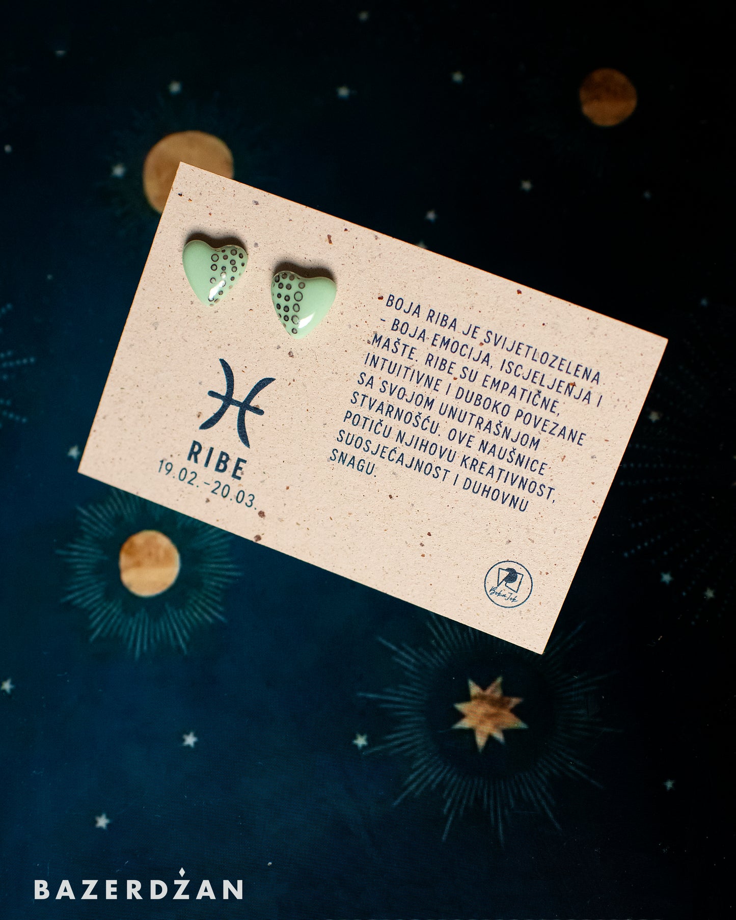 Zodiac Ceramic Earrings