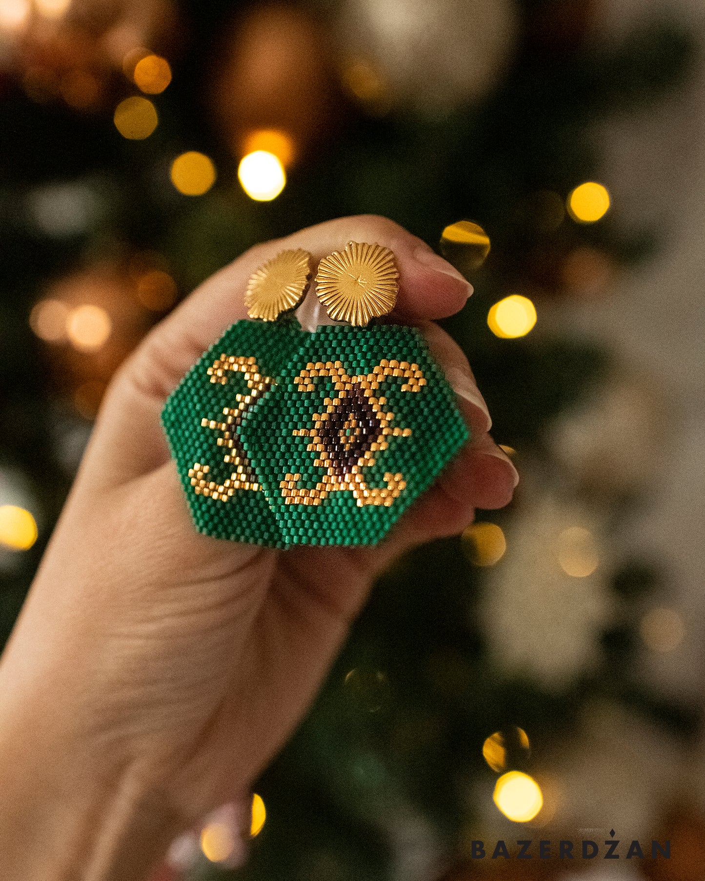 Bosnian kilim earrings