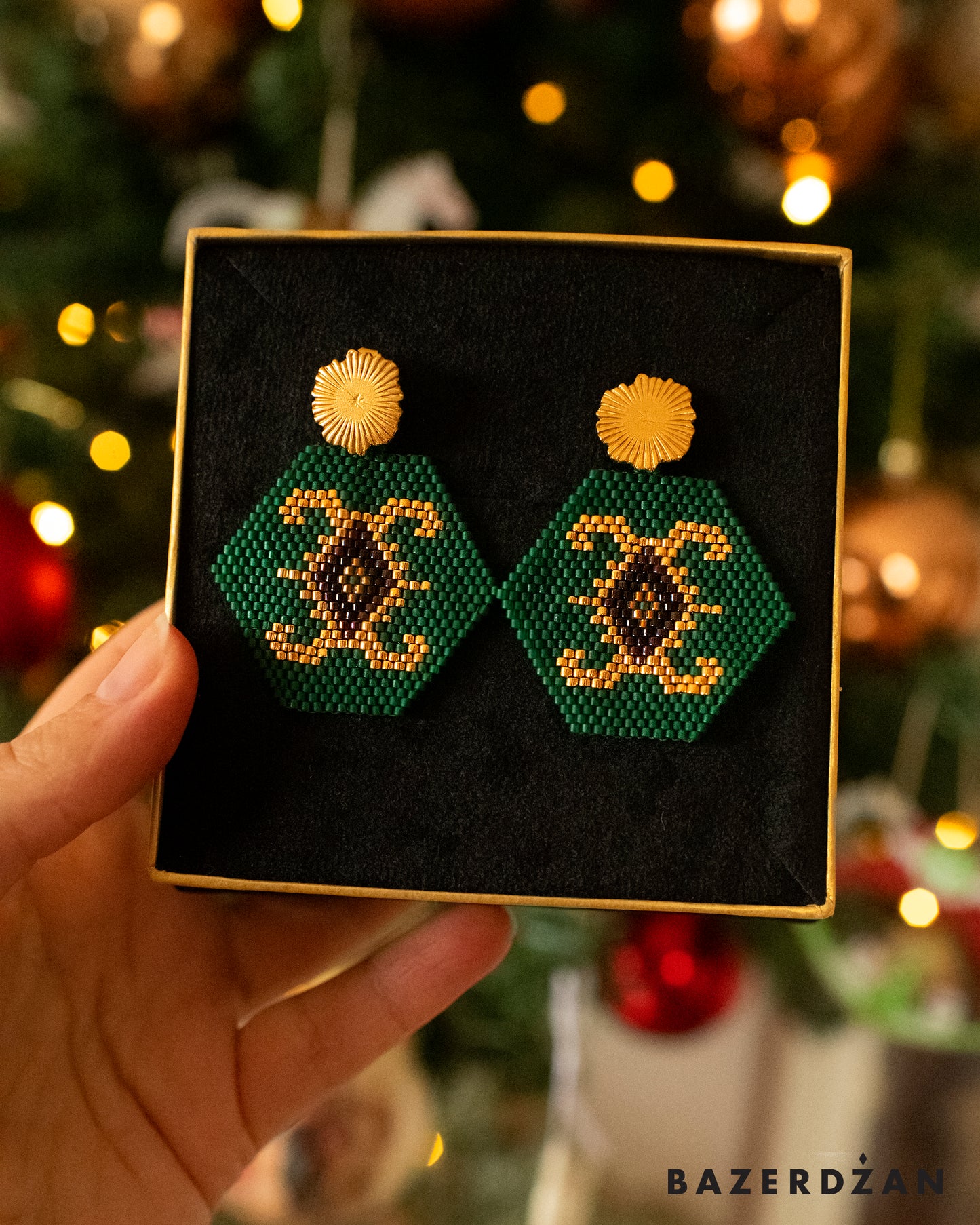 Bosnian kilim earrings