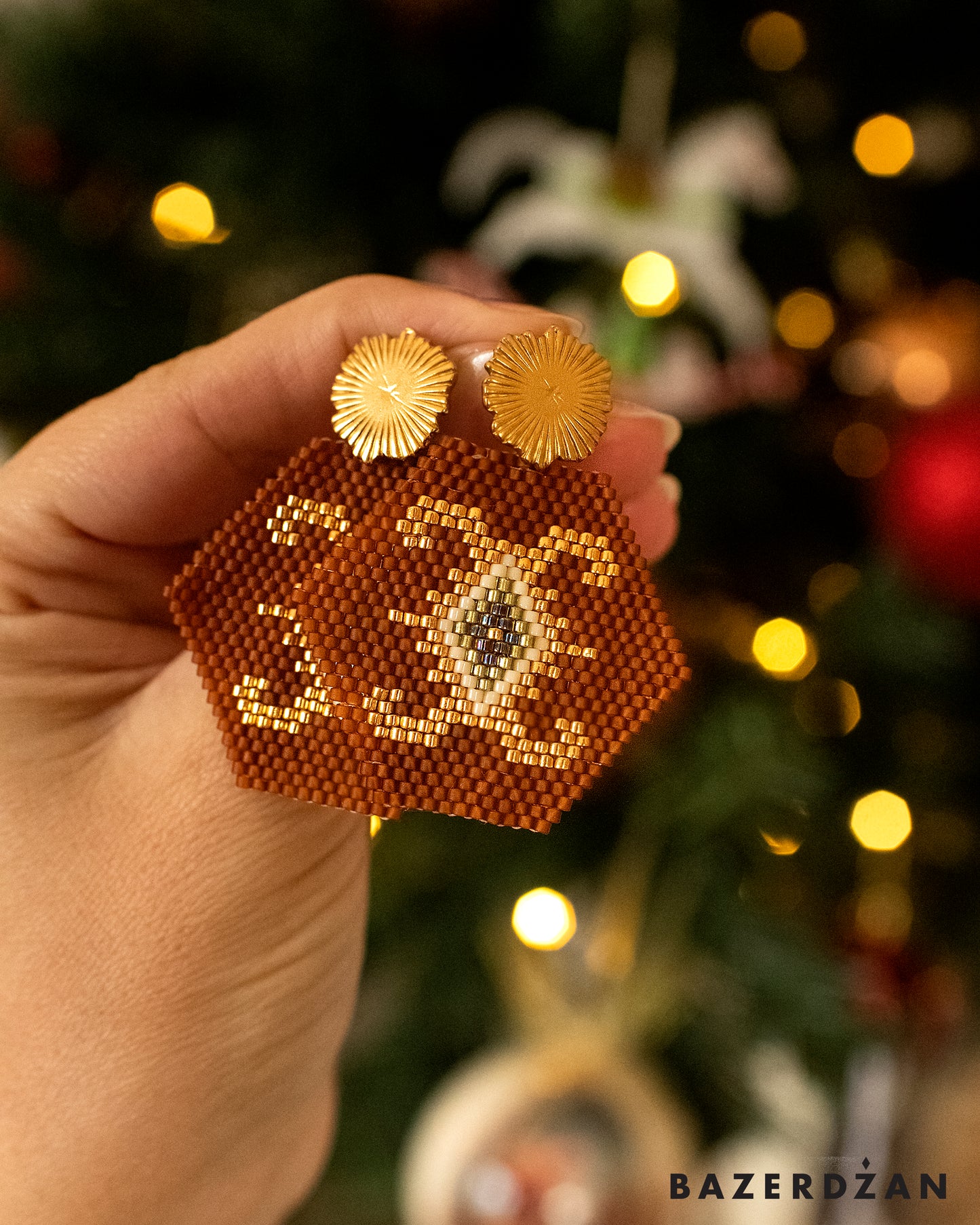 Bosnian kilim earrings