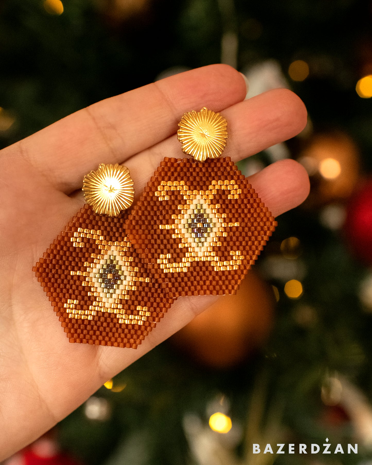 Bosnian kilim earrings