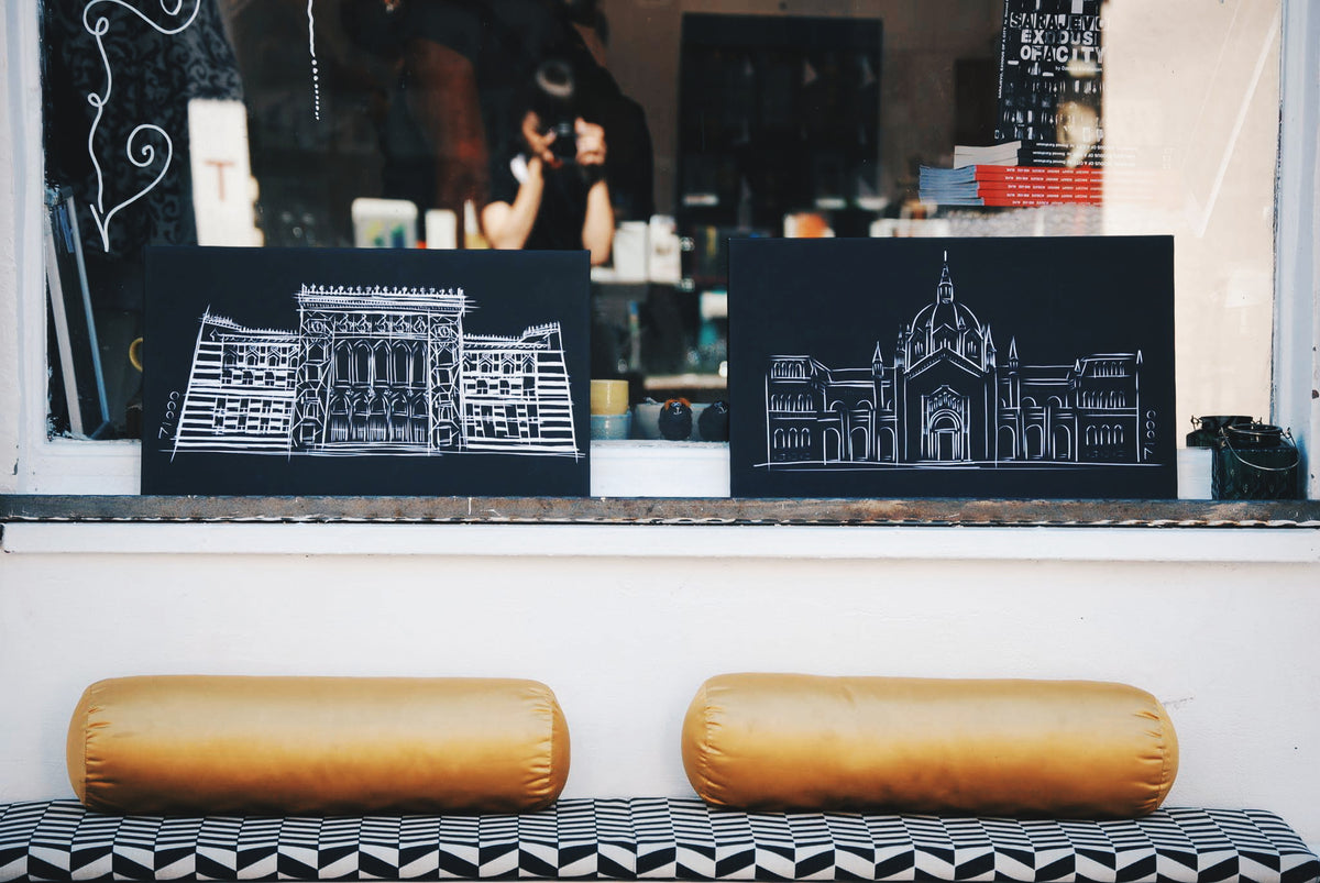 Canvas - Sarajevo City Hall - Bazerdzan