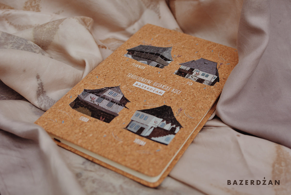 "Traditional Bosnian Houses" Notebook, (Cork) - Bazerdzan
