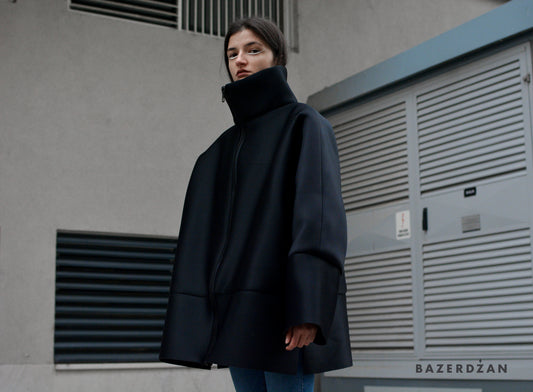 Black oversized jacket - Bazerdzan
